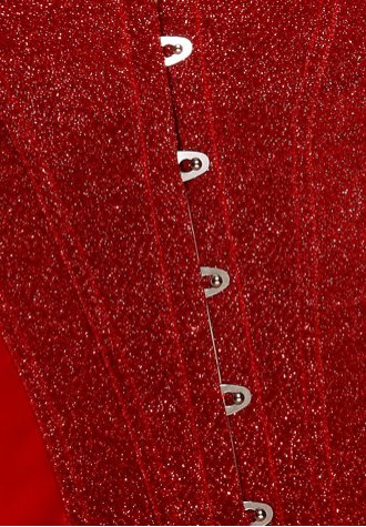 Red Sequin Burlesque Corset