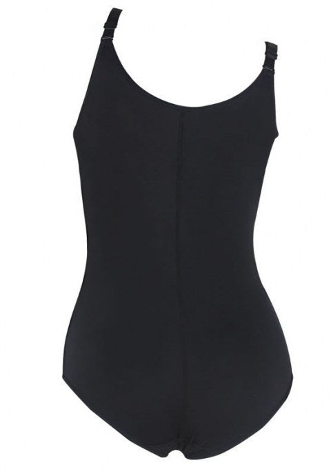 Latex Zipper Strap Waist Training Corset