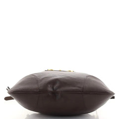 Gucci 1955 Morsetto Large Leather Horsebit Drawstring Brown Bucket Bag