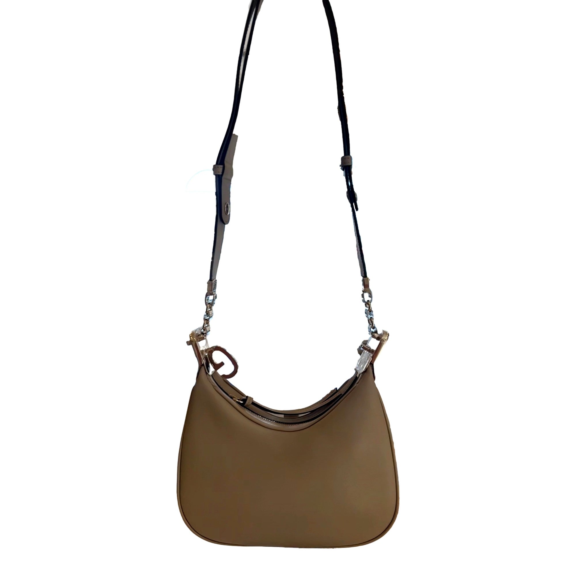Gucci Attaché Small Shoulder Bag Beige Leather