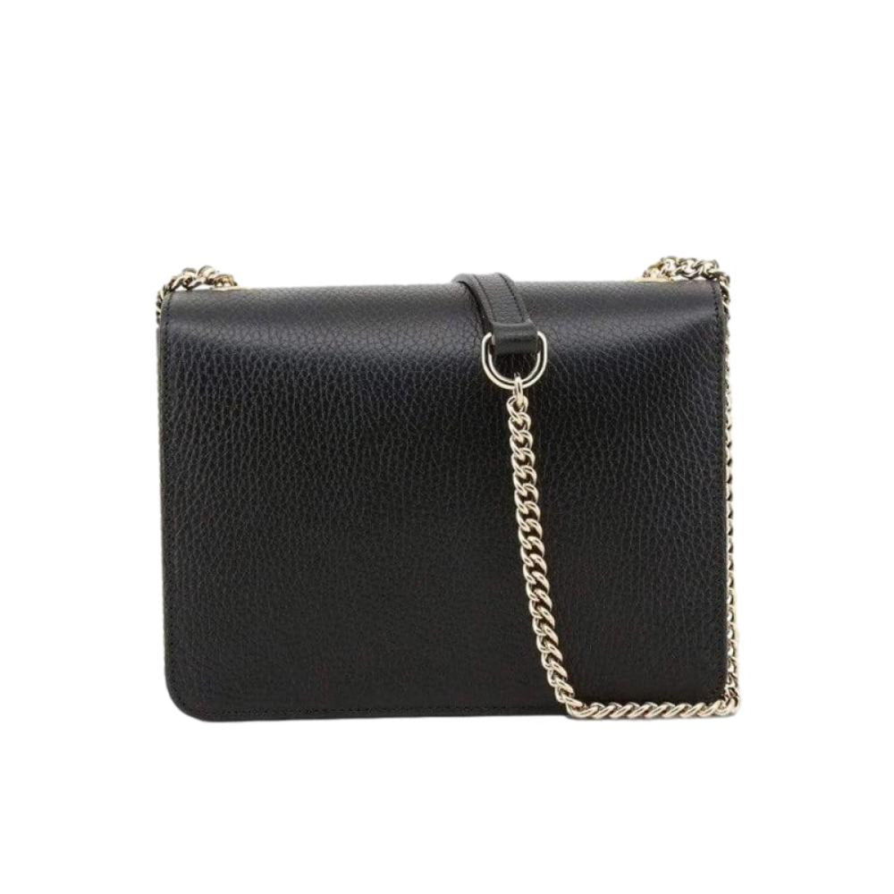 Gucci Icon GG Black Leather Small Crossbody Bag