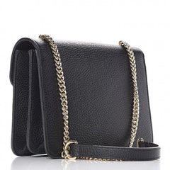 Gucci Icon GG Black Leather Small Crossbody Bag
