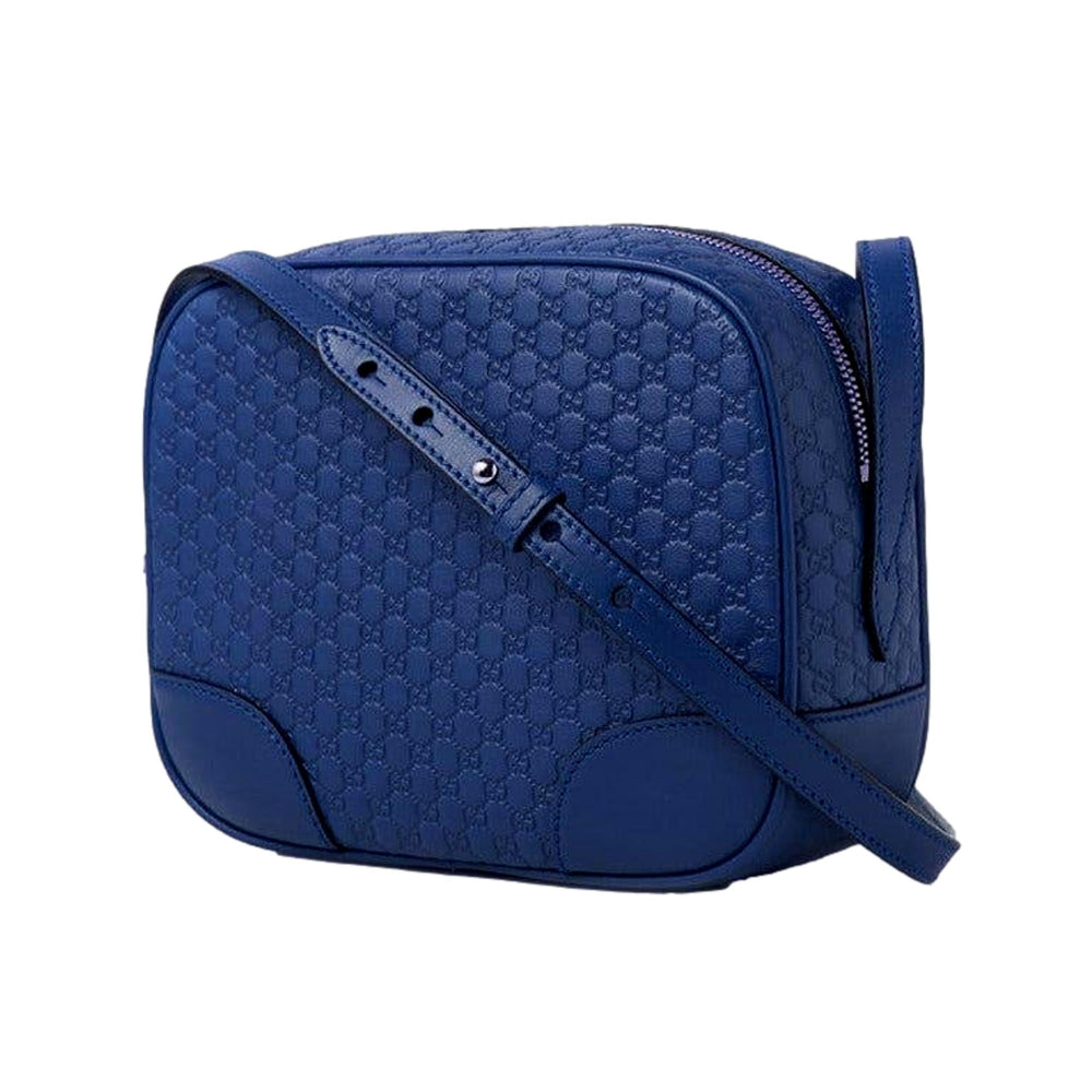Gucci Bree Microguccissima Leather Crossbody Bag Caspian Blue