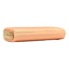 Gucci Broadway Small Sequin Moire Clutch Crossbody Peach Light Pink