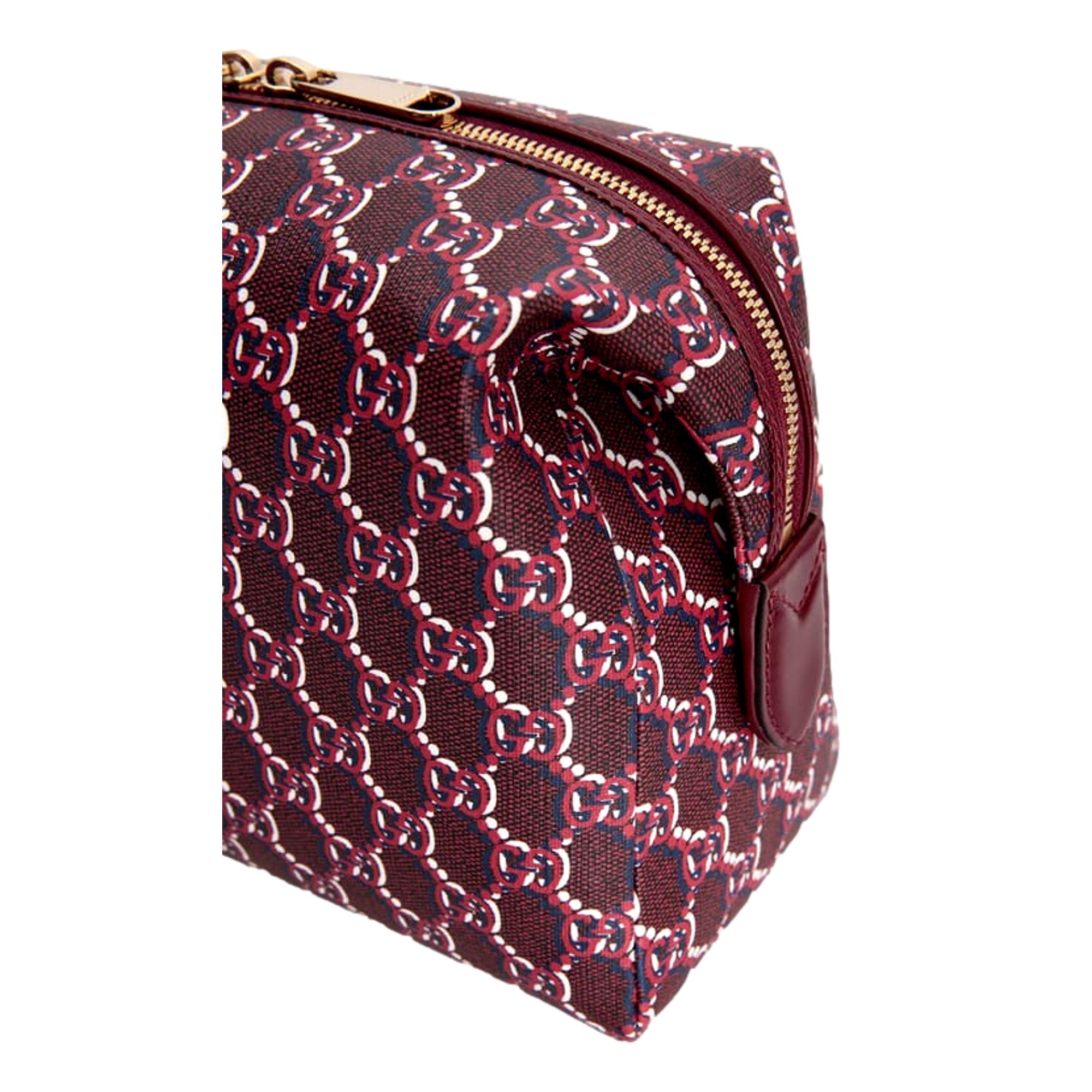 Gucci GG Shadow Travel Cosmetic Pouch Bag Bordeaux Red