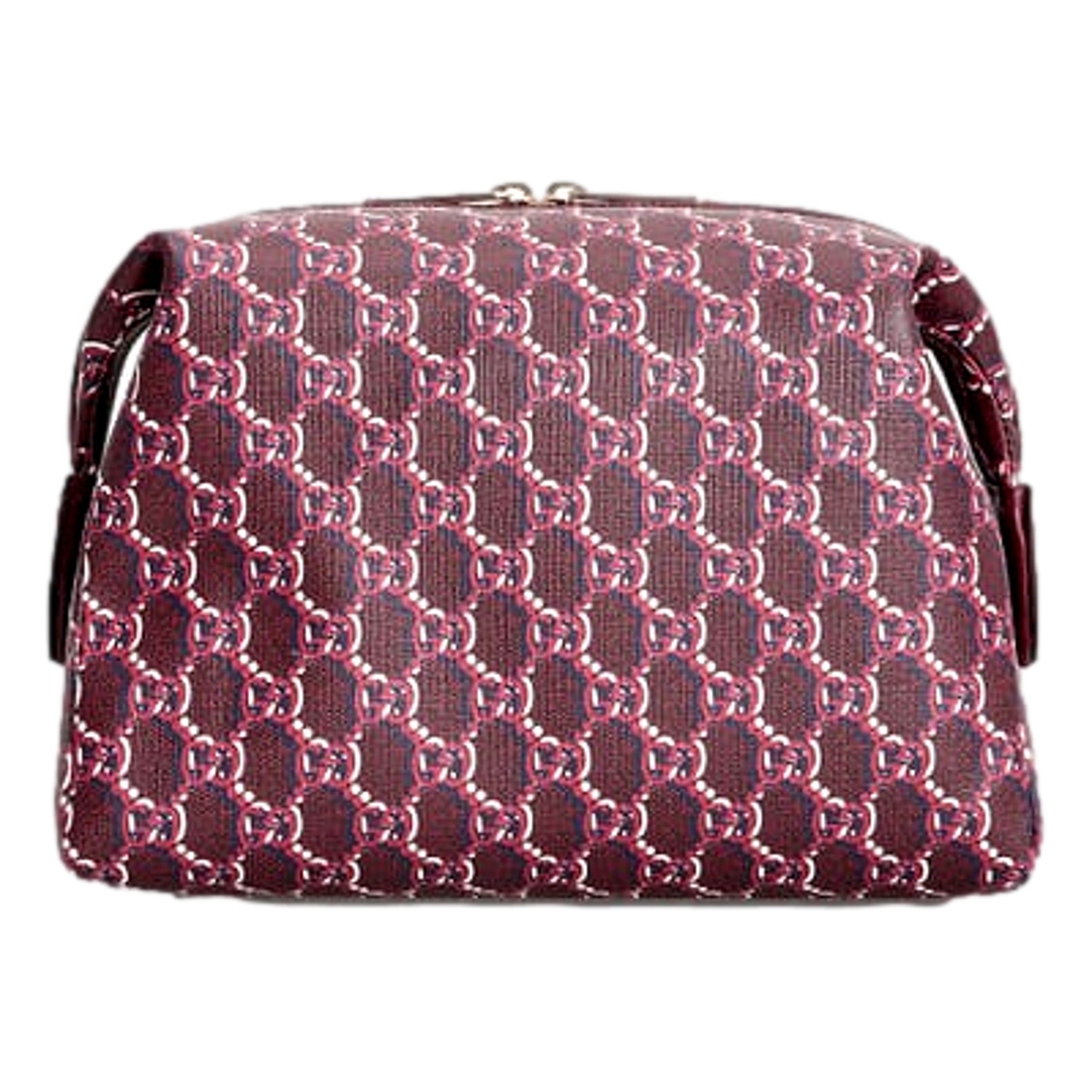 Gucci GG Shadow Travel Cosmetic Pouch Bag Bordeaux Red