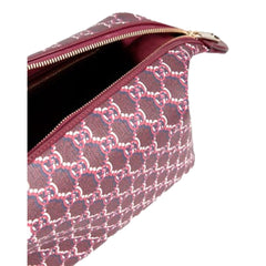 Gucci GG Shadow Travel Cosmetic Pouch Bag Bordeaux Red