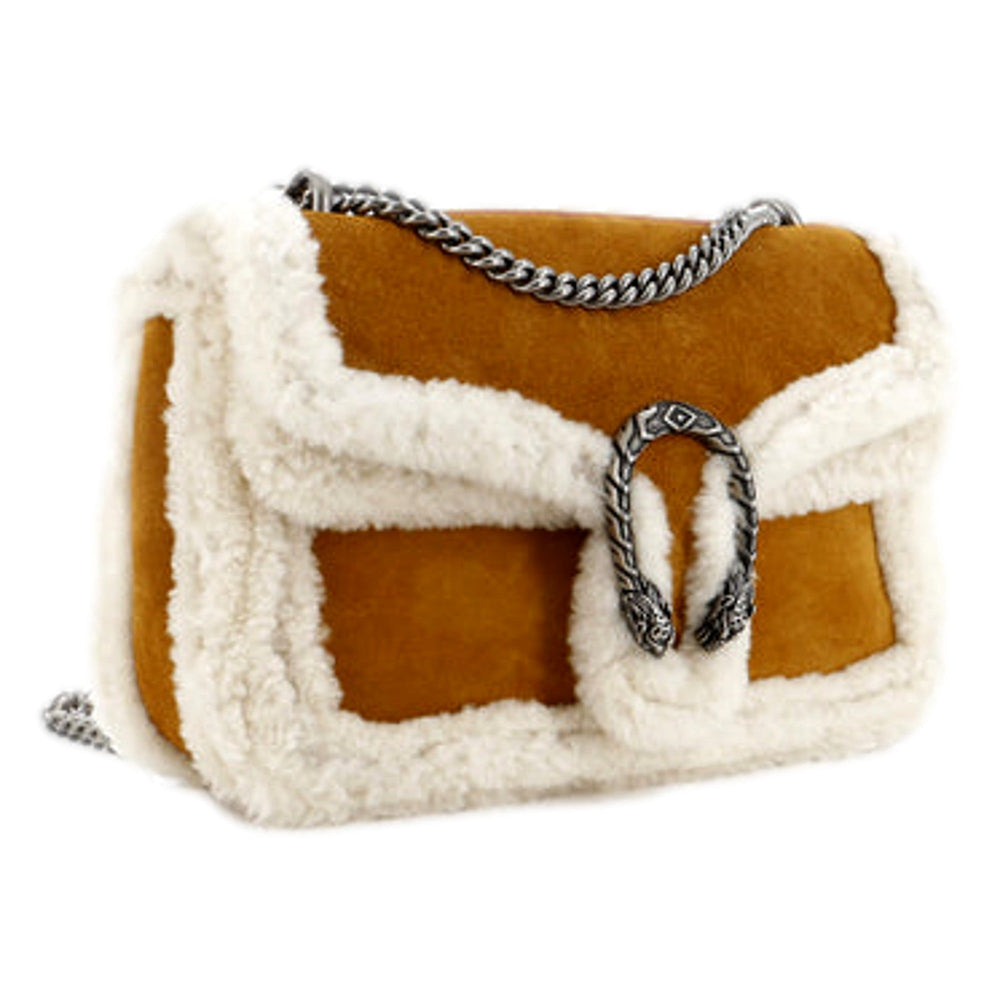 Gucci Dionysus Bag Suede with Shearling Medium