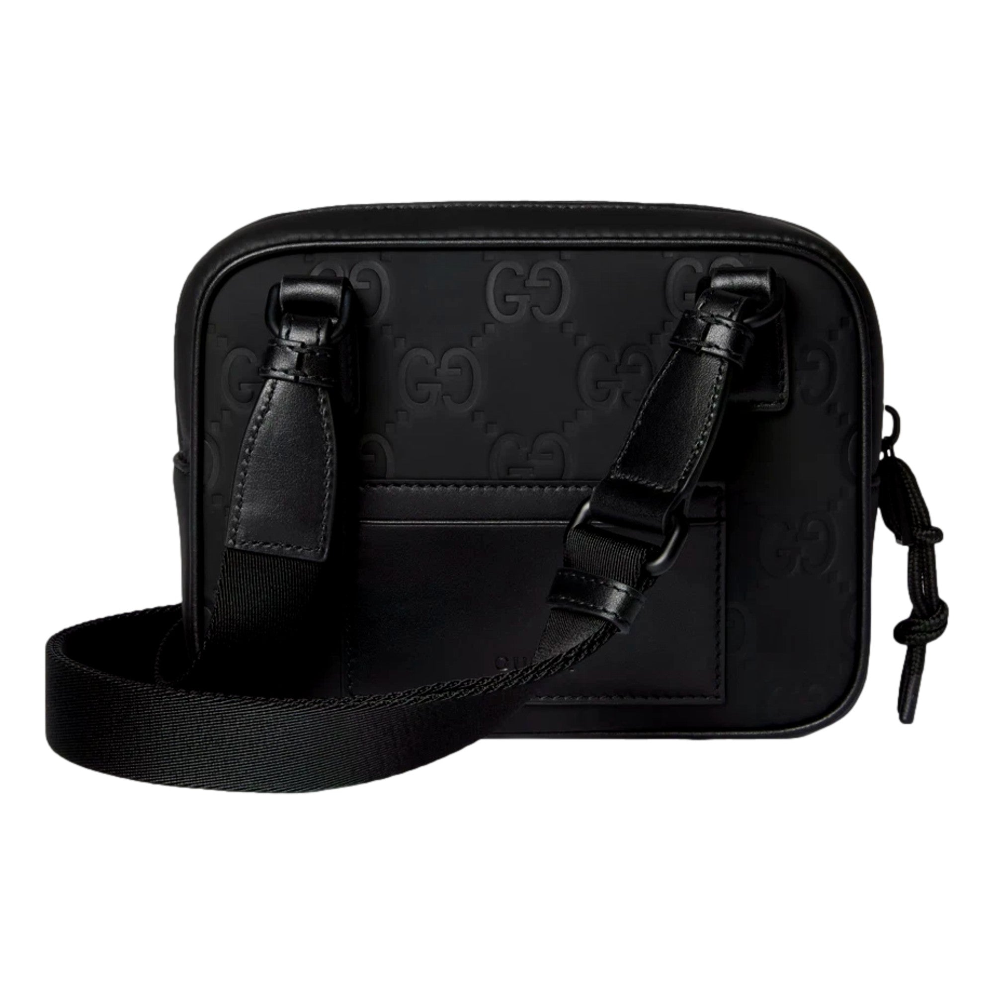 Gucci GG Rubber Effect Black Mini Crossbody Bag