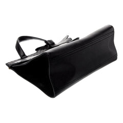 Gucci GG Marmont Black Calfskin Top Handle Satchel Handbag