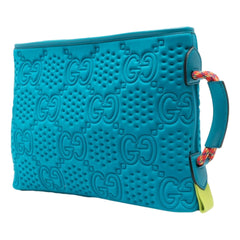 Gucci GG Scuba Pouch Small Clutch Bag Blue
