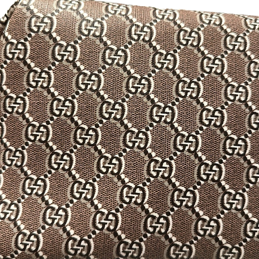 Gucci GG Shadow Beige Brown Large Cosmetic Pouch