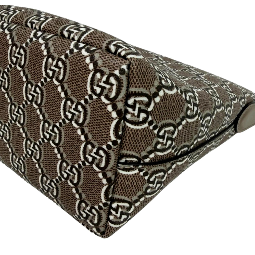 Gucci GG Shadow Monogram Canvas Beige Black Shoulder Bag