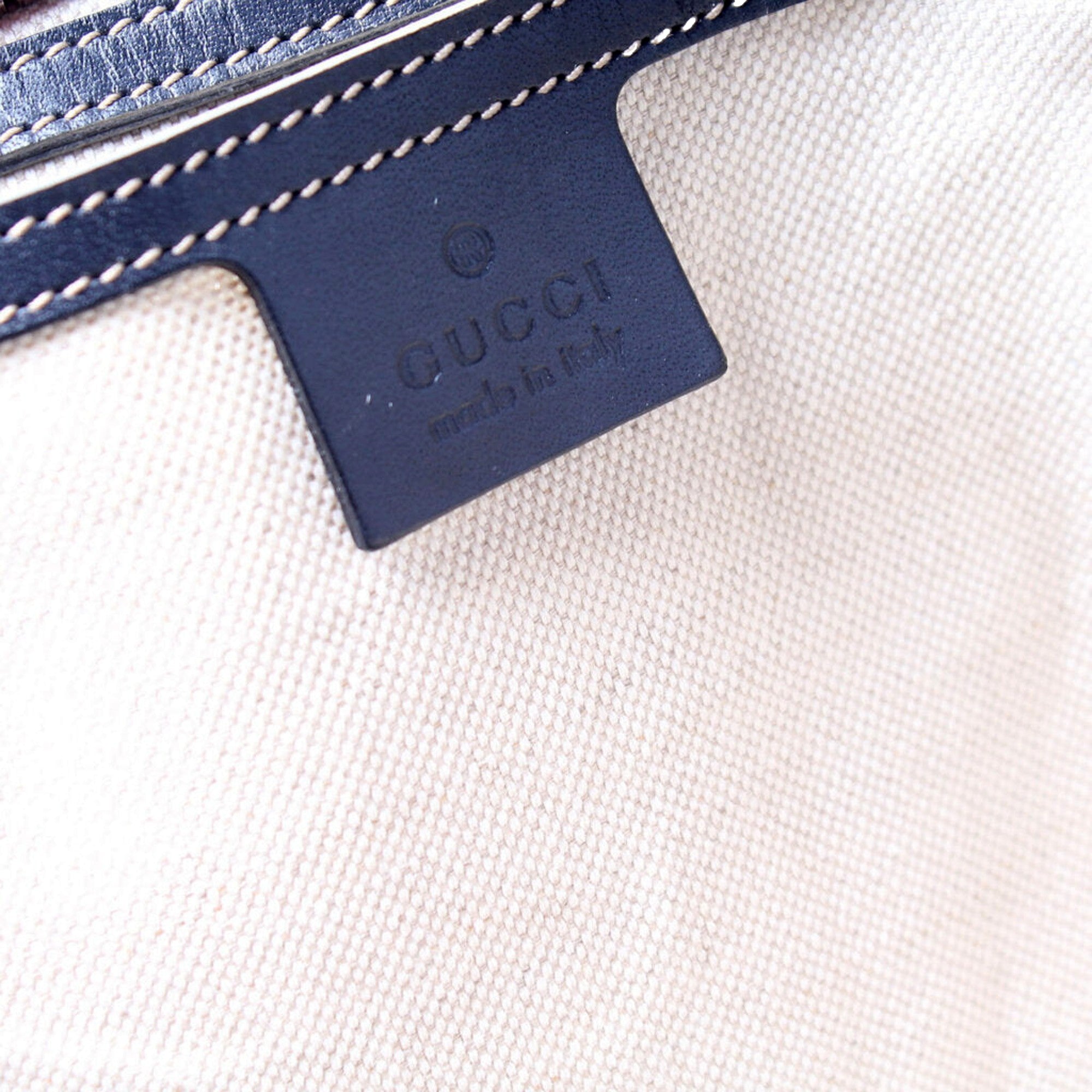 Gucci GG Supreme Coated Canvas Blue Extra Large Joy Tote Overnight Bag