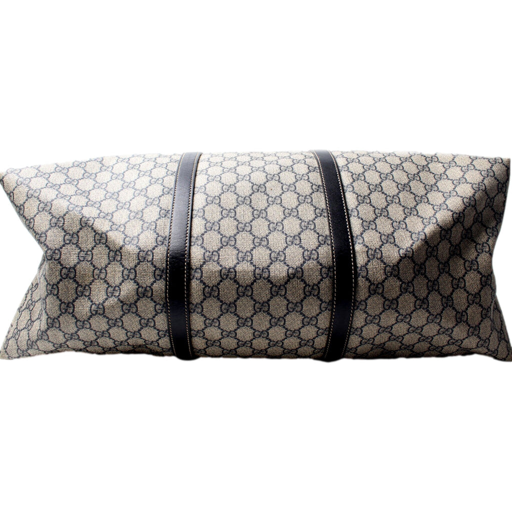 Gucci GG Supreme Coated Canvas Blue Extra Large Joy Tote Overnight Bag
