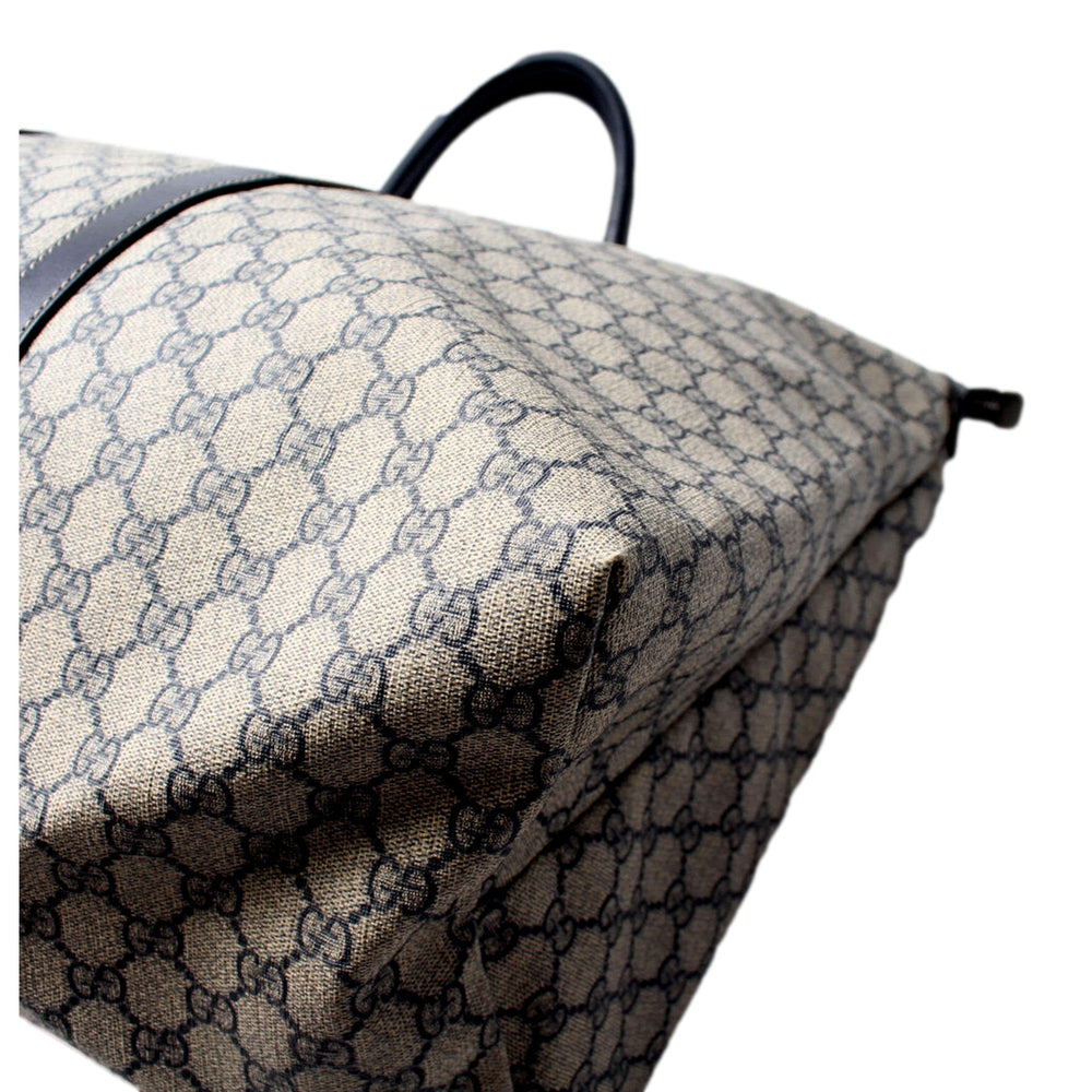 Gucci GG Supreme Coated Canvas Blue Extra Large Joy Tote Overnight Bag