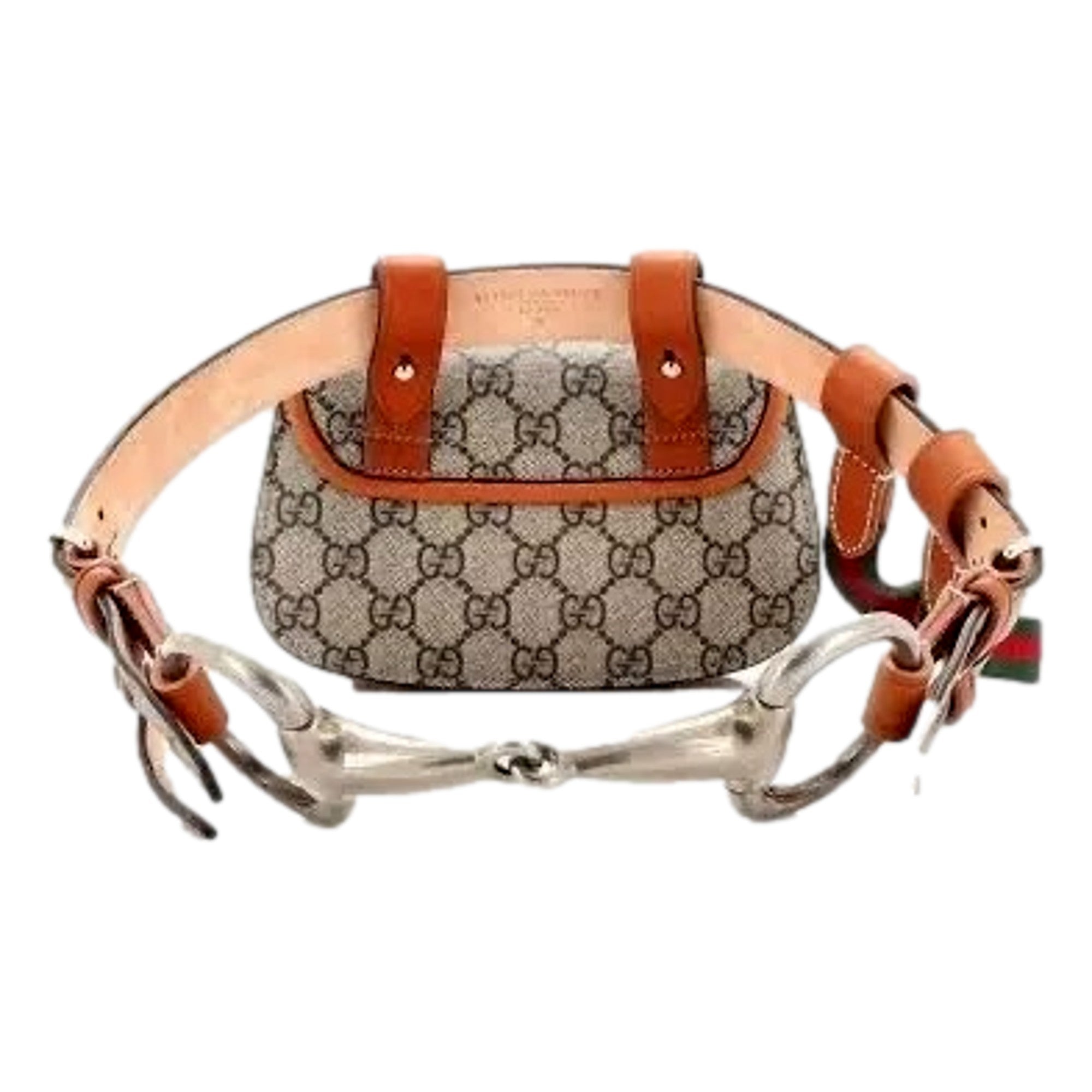 Gucci GG Supreme Bamboo 1947 Mini Belt Bag Beige Monogram Canvas