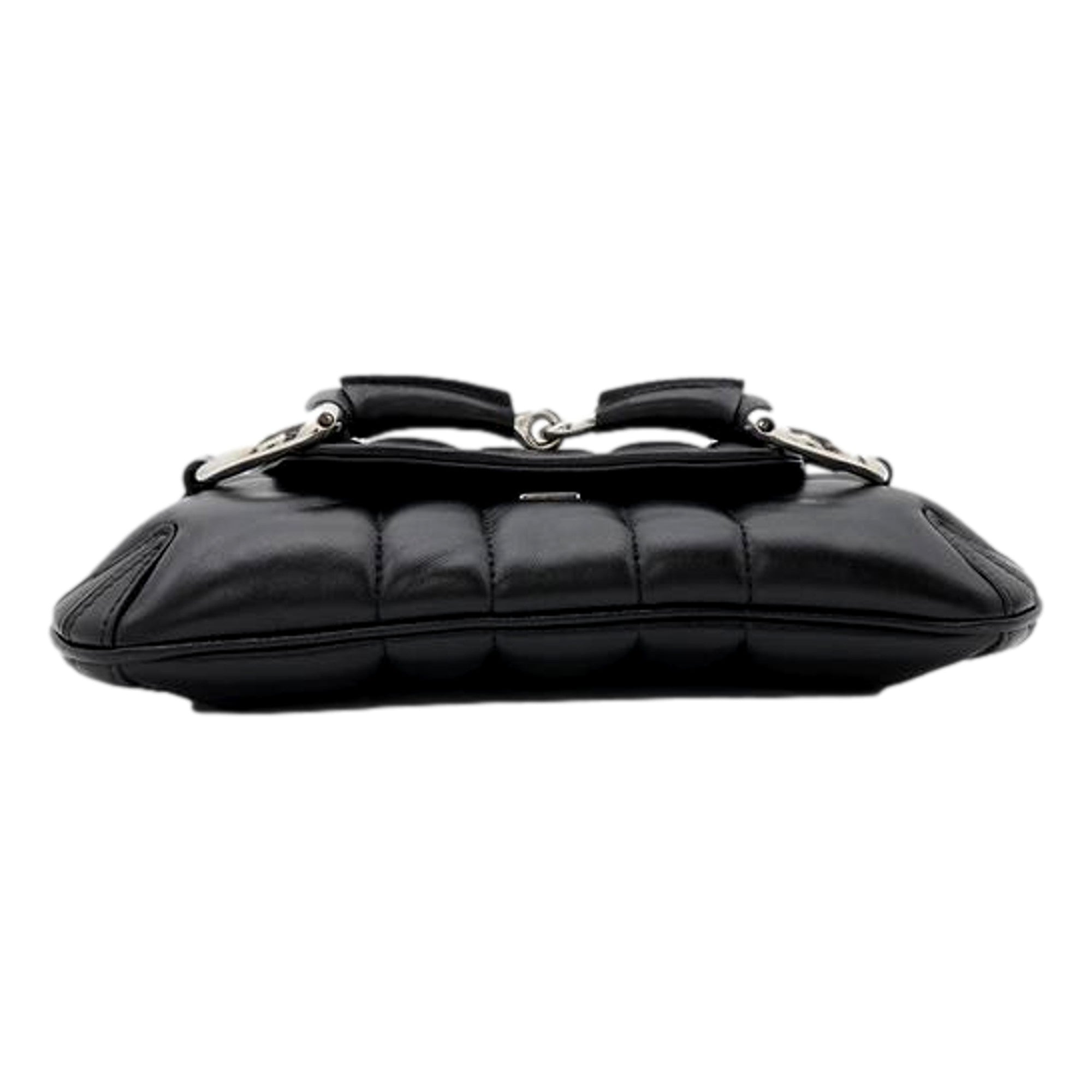 Gucci Horsebit Quilted Leather Small Chain Shoulder Bag Black