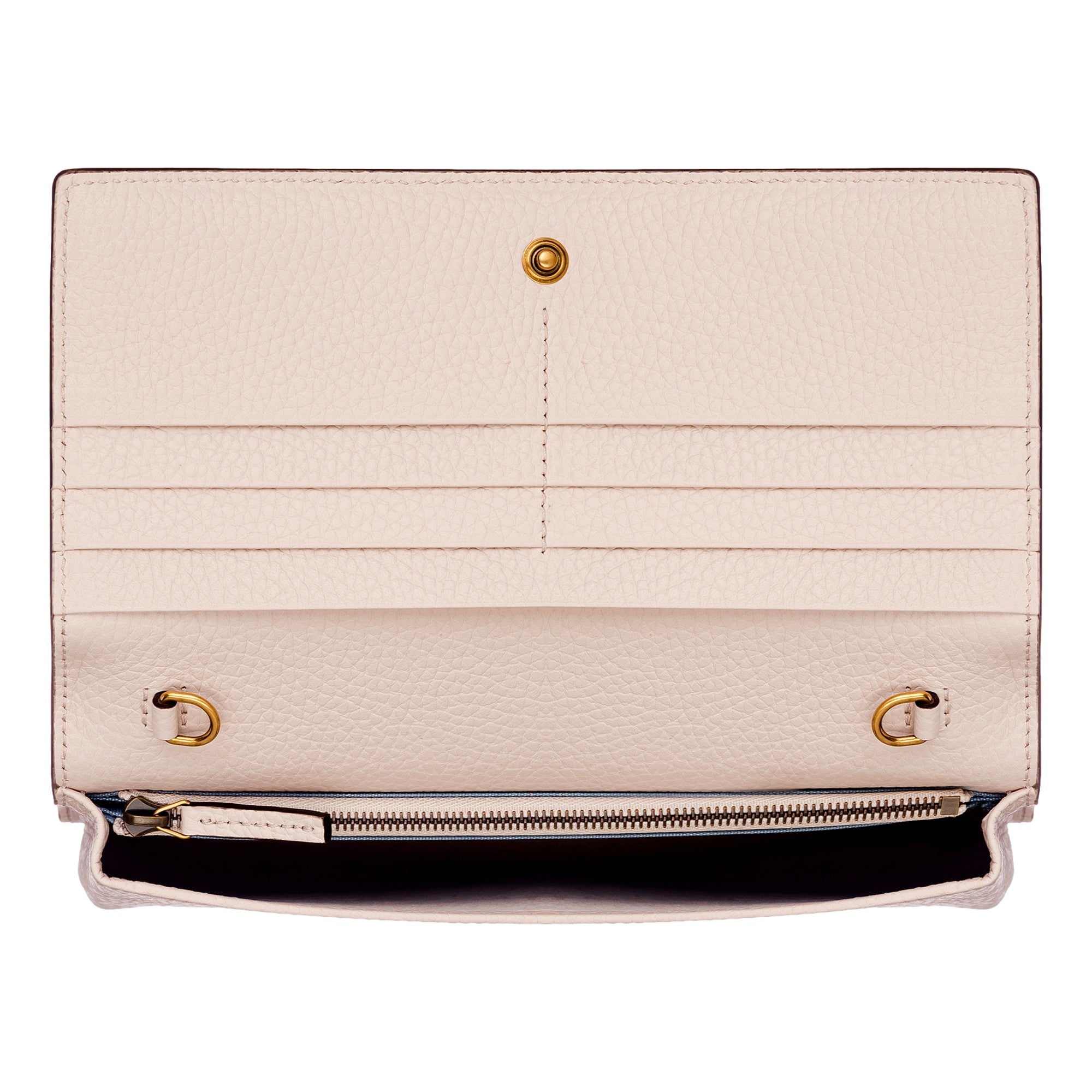 Gucci Interlocking GG Python Leather Bow Wallet on Chain Light Pink Gold Hardware