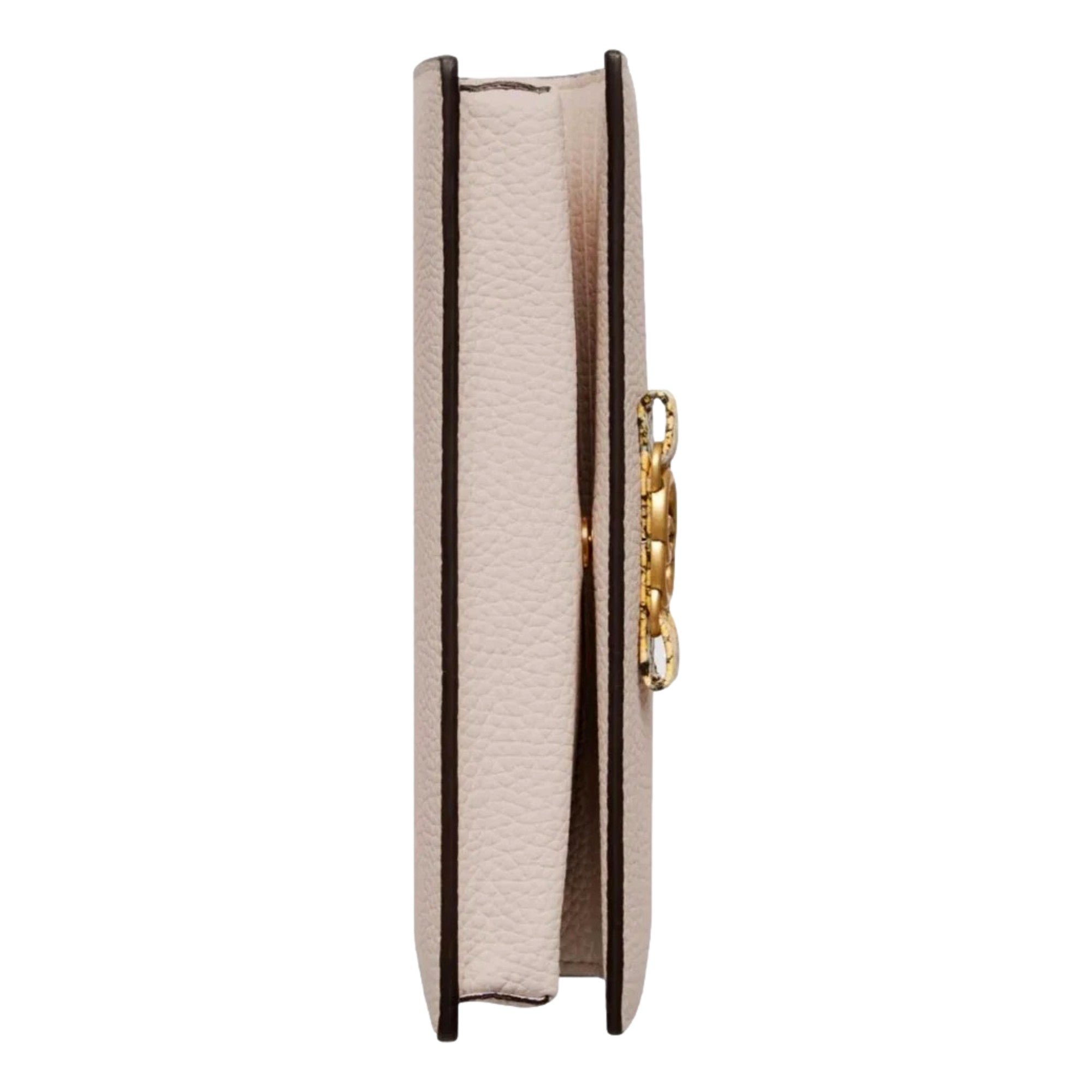 Gucci Interlocking GG Python Leather Bow Wallet on Chain Light Pink Gold Hardware