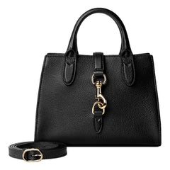 Gucci Jackie Small Tote Calfskin Leather Handbag Satchel Black