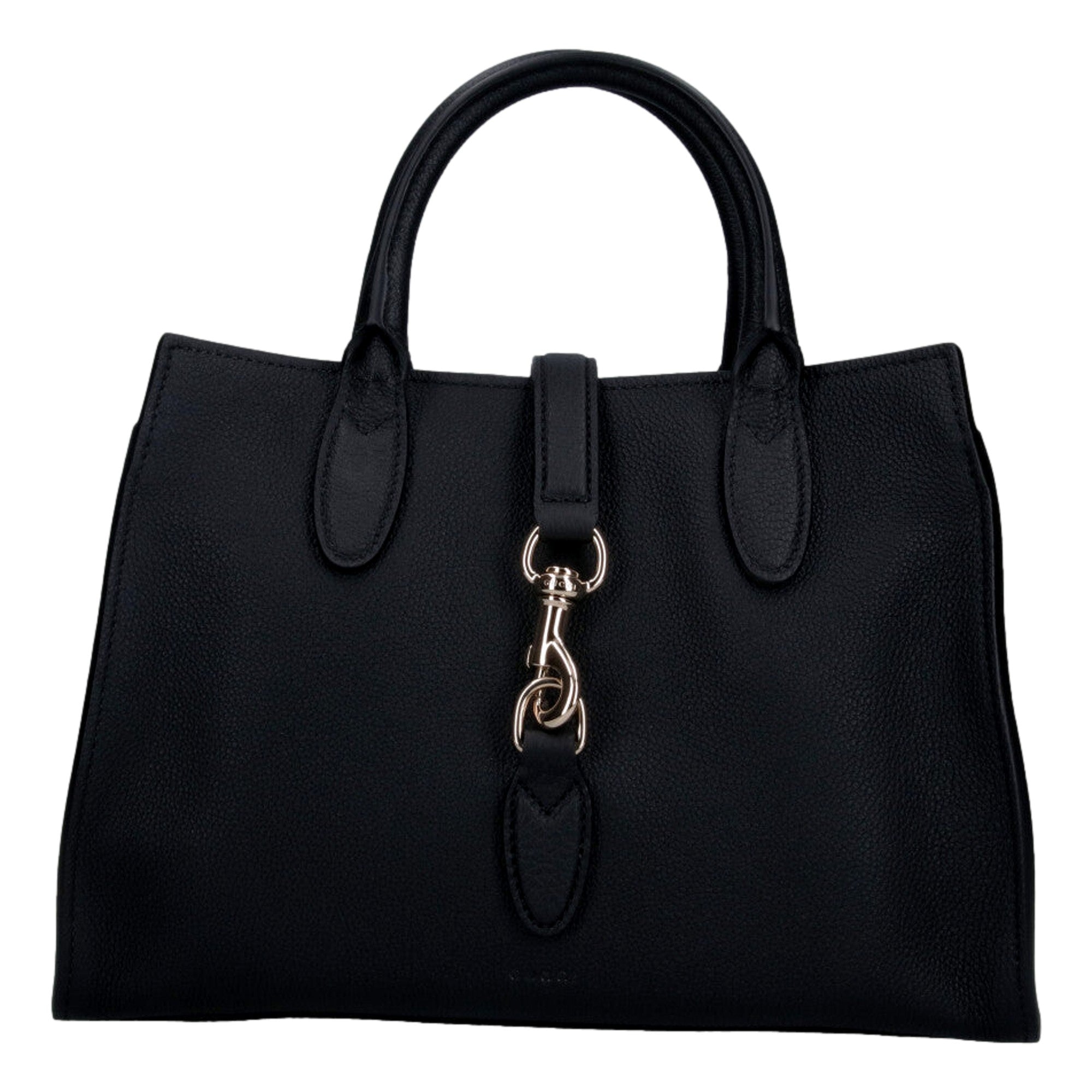 Gucci Jackie Medium Black Calfskin Leather Tote Bag