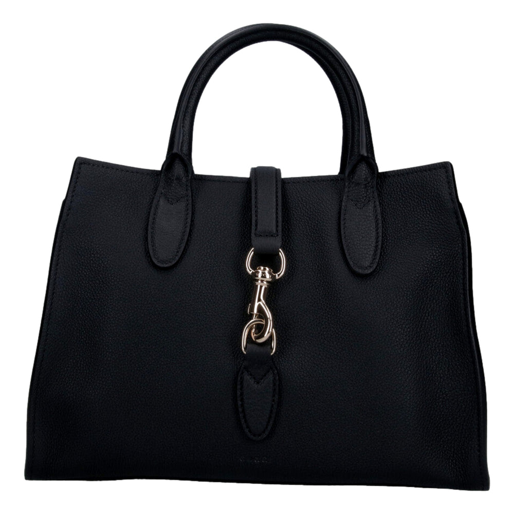 Gucci Jackie Medium Black Calfskin Leather Tote Bag