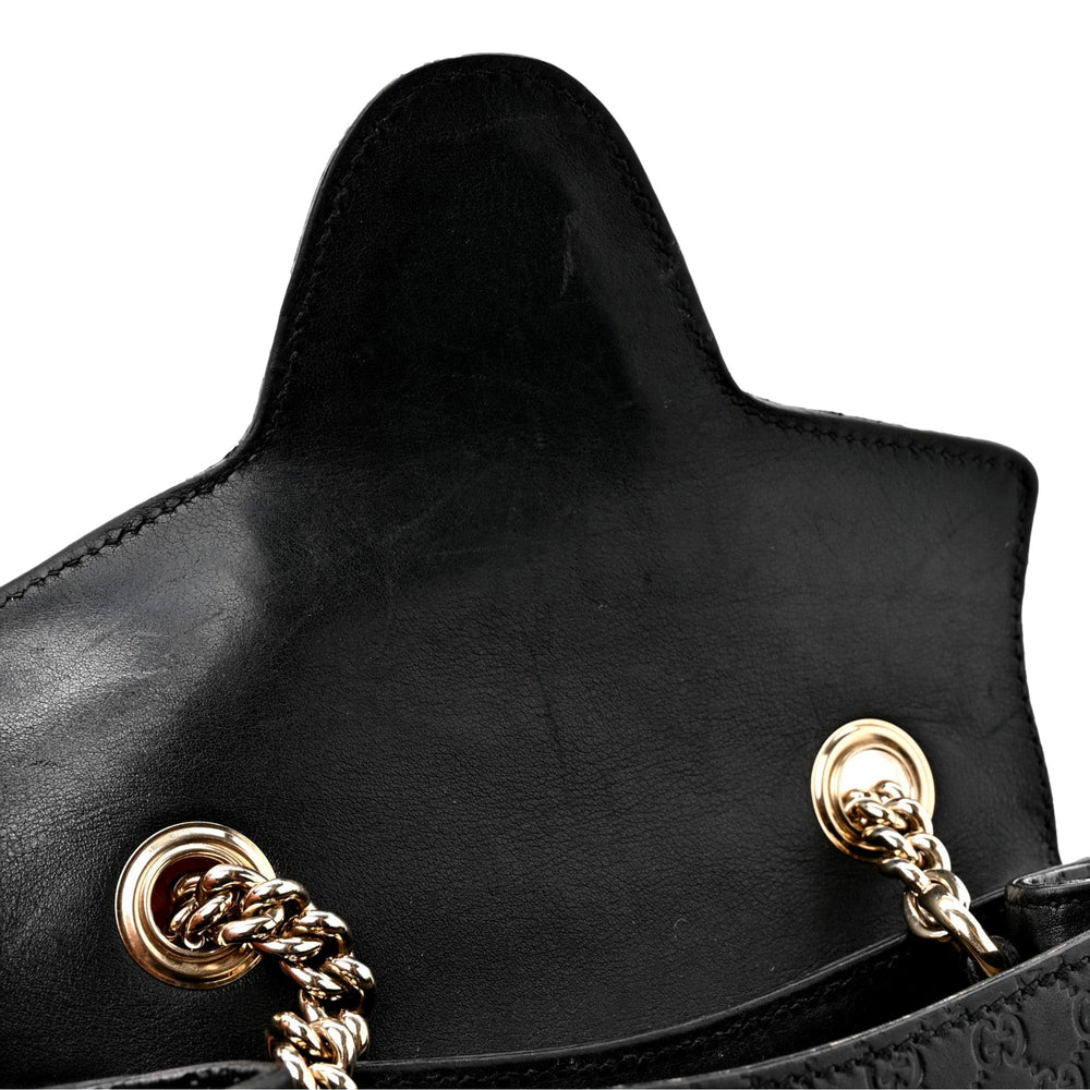 Gucci Microguccissima Mini Emily Chain Shoulder Bag Black