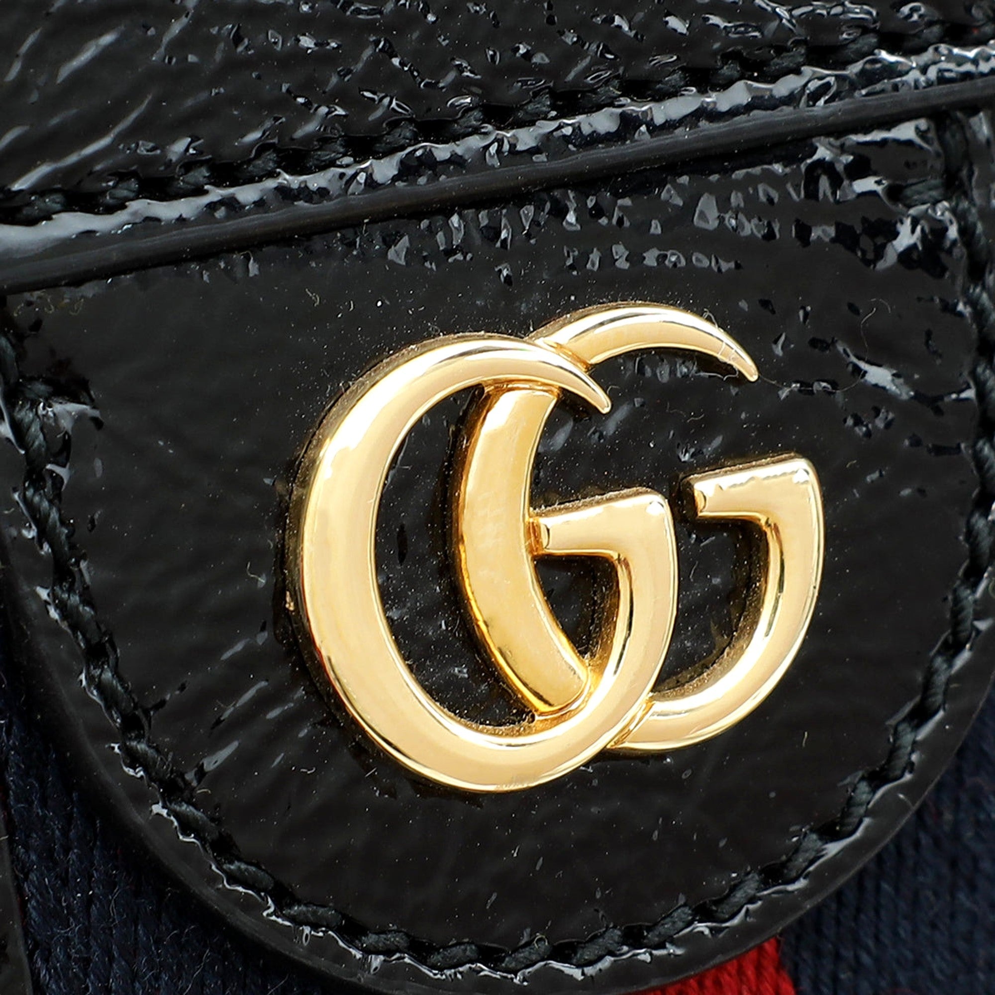 Gucci Ophidia Bicolor Red Suede Black Leather Slip Handle Tote Bag
