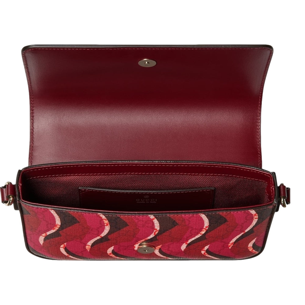 Gucci Printed Red Snake Mini Supreme Crossbody Bag