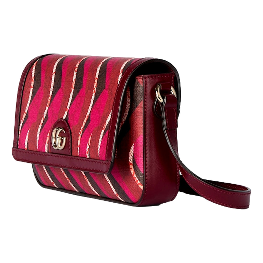 Gucci Printed Red Snake Mini Supreme Crossbody Bag