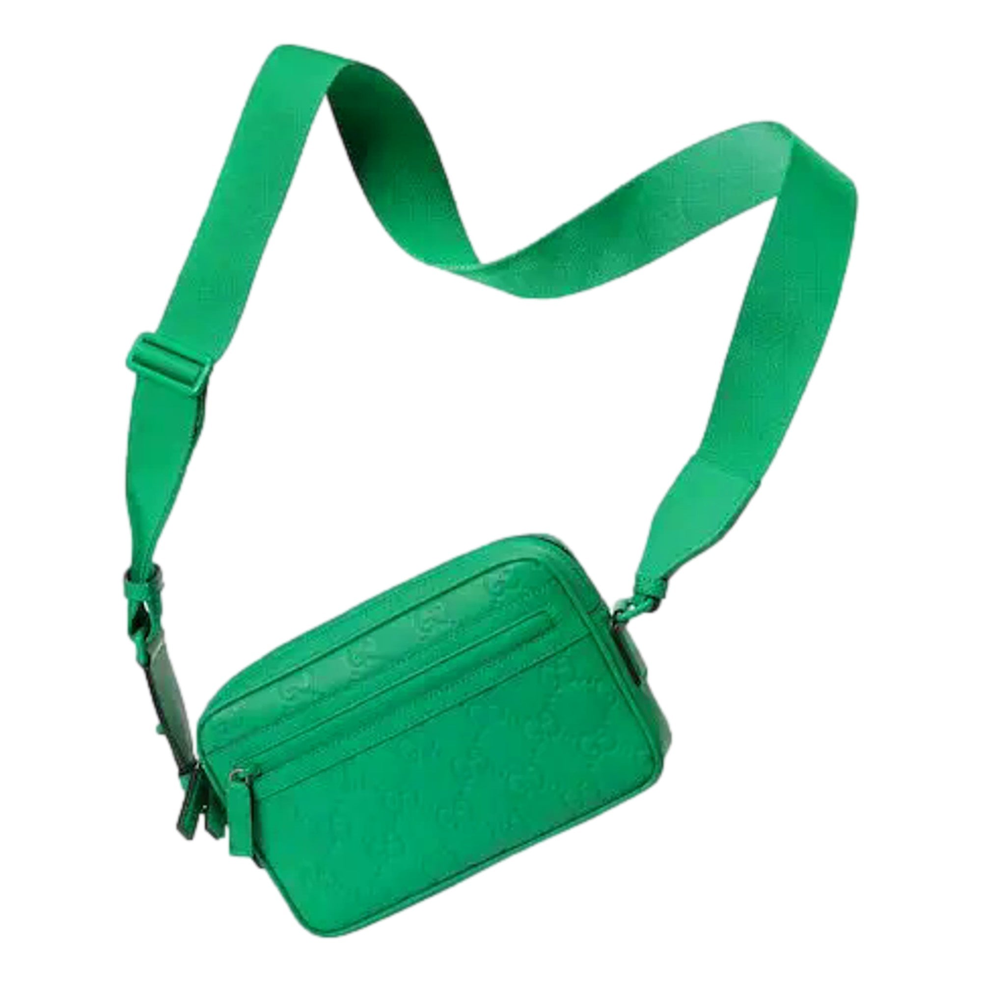 Gucci GG Rubber Effect Crossbody Bag in Green