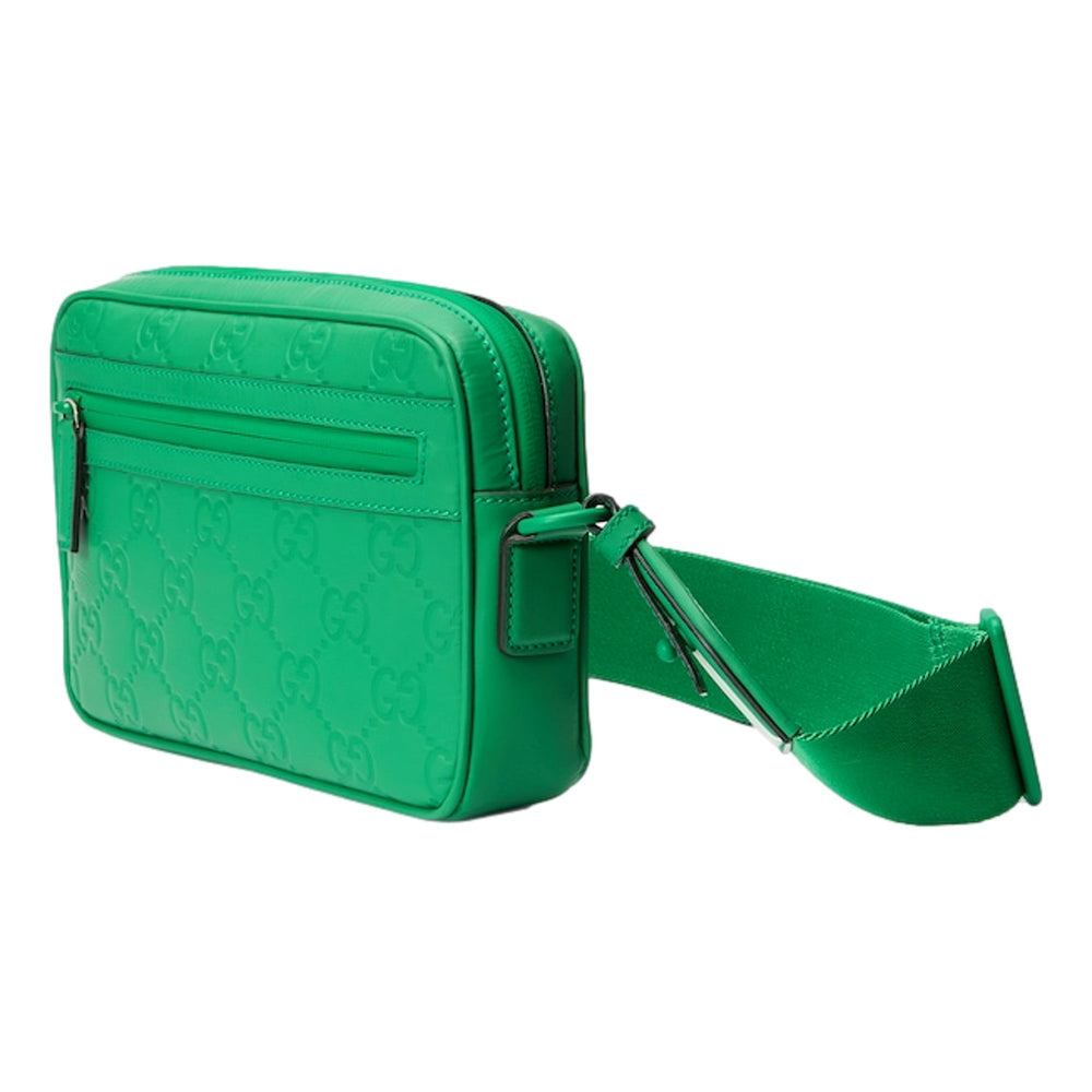 Gucci GG Rubber Effect Crossbody Bag in Green