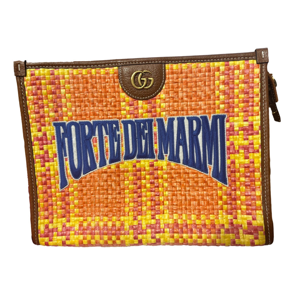Gucci Summer Stories Forte dei Marmi Raffia Ophidia Clutch