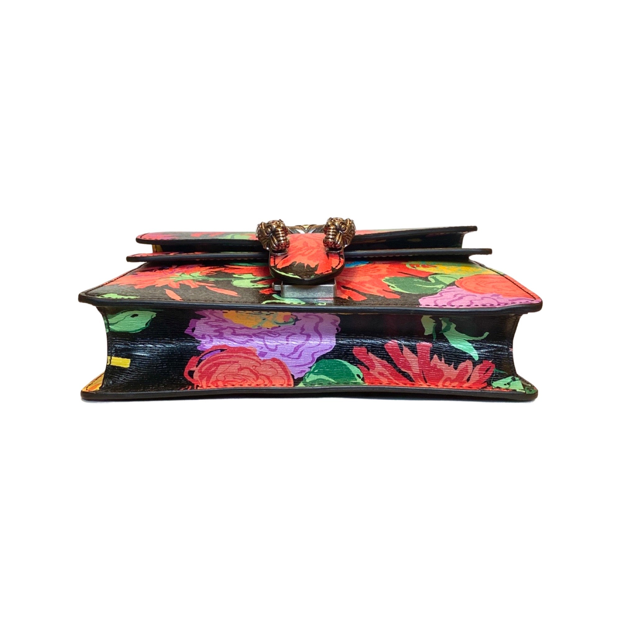 Gucci x Ken Scott Dionysus Small Shoulder Bag Floral Print Leather