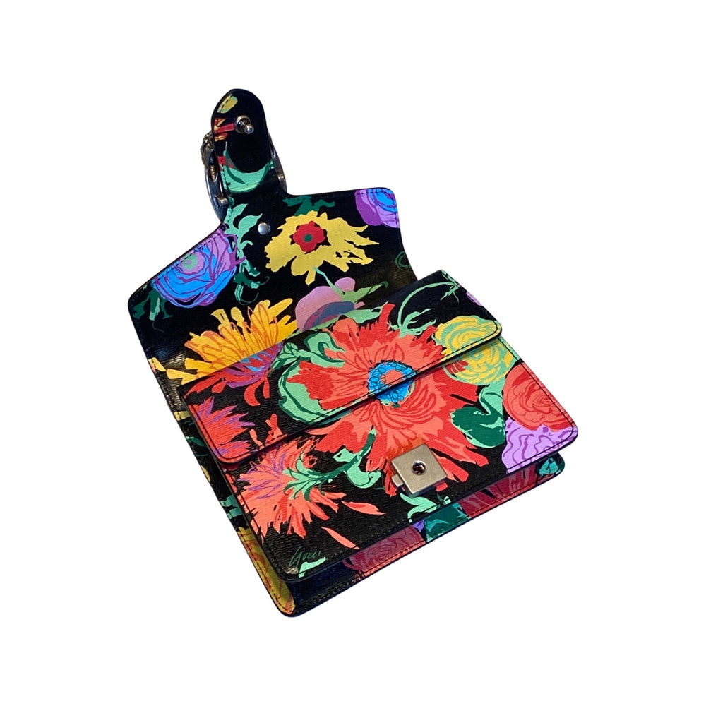 Gucci x Ken Scott Dionysus Small Shoulder Bag Floral Print Leather