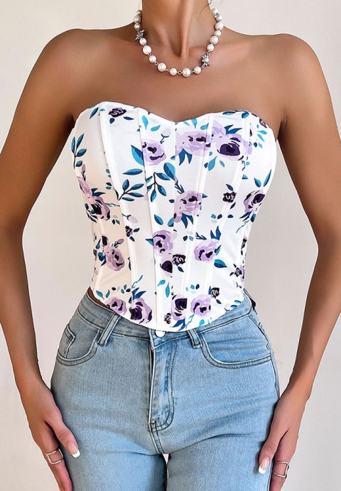 Intricate Floral Corset Top