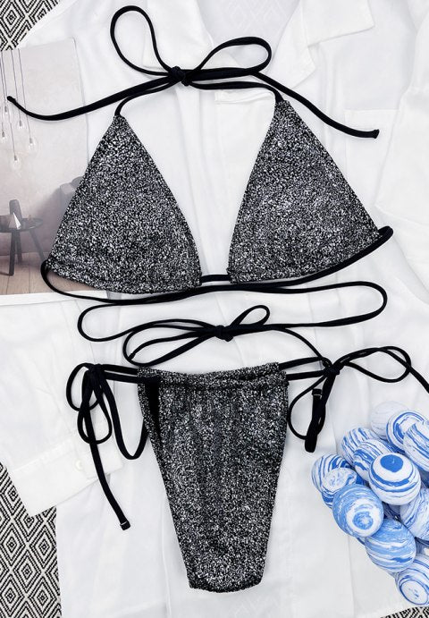 Brooke Glitter Triangle 2 Piece Bikini