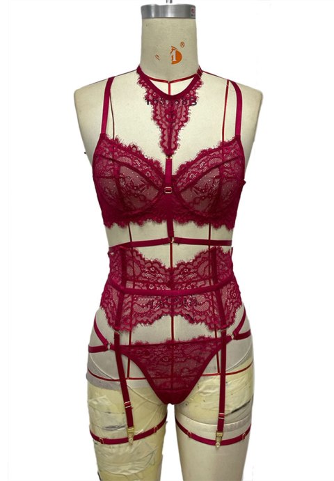 Never Ending Love Lace Garter 3 Piece Set