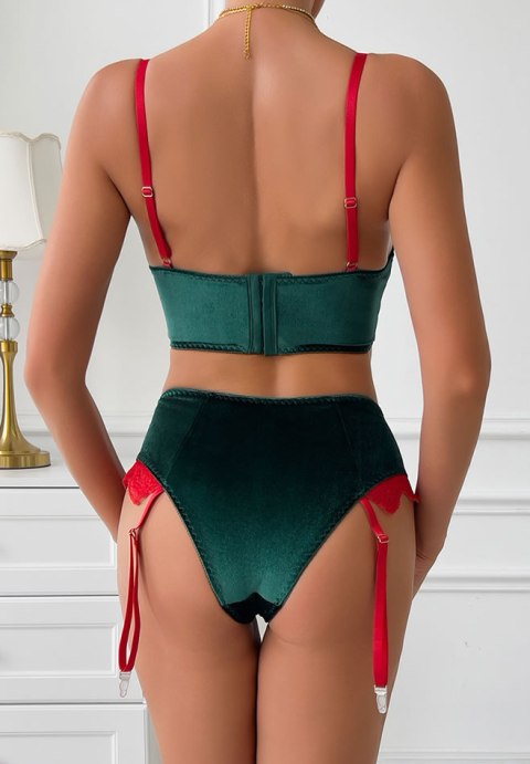 Women Christmas Lingerie Set 2 Piece Sexy Santa Bra Set