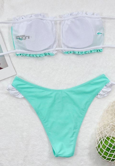 Early Vacation Ruffle 2 Piece Bikini