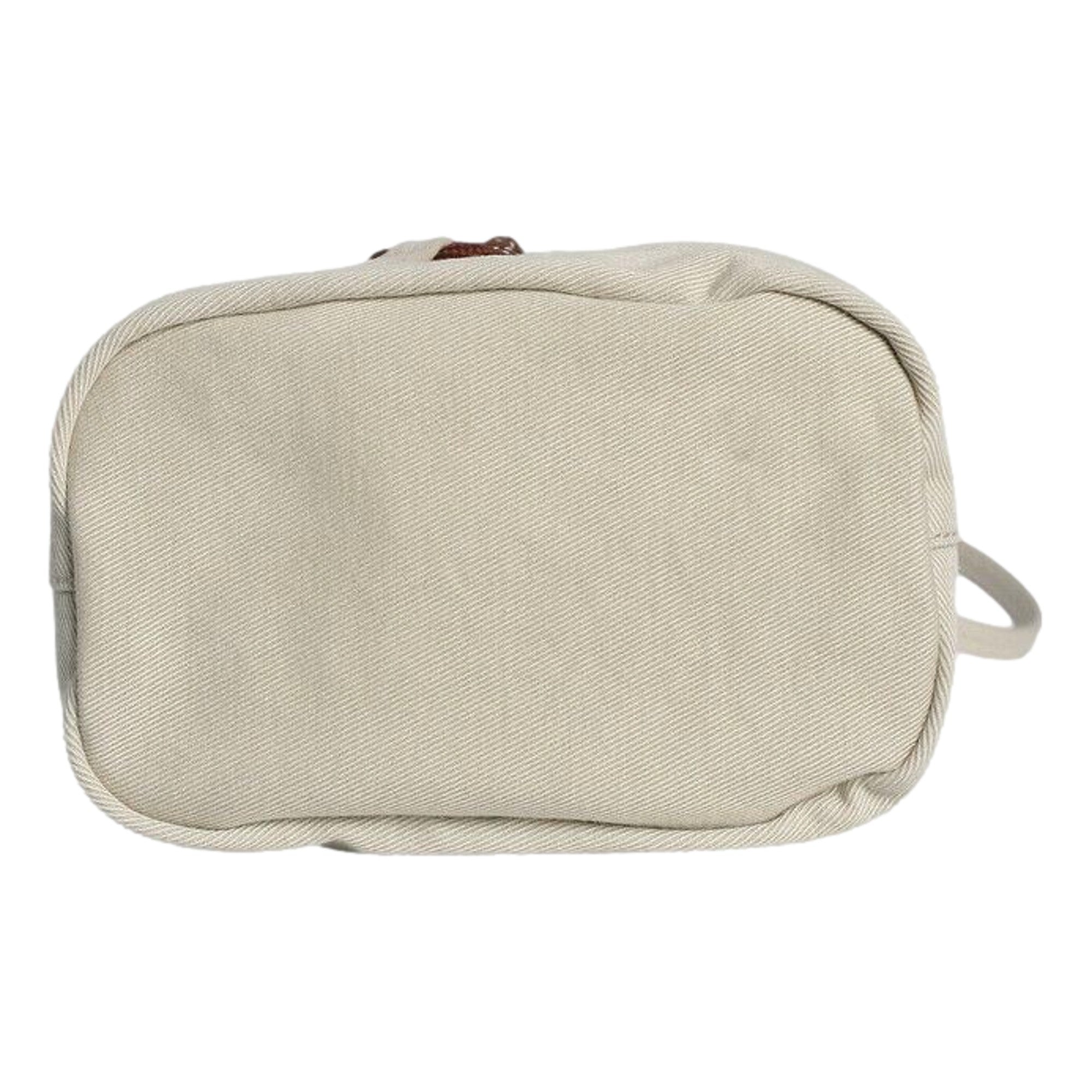 Miu Miu Gabardine Mini Bucket Bag in White