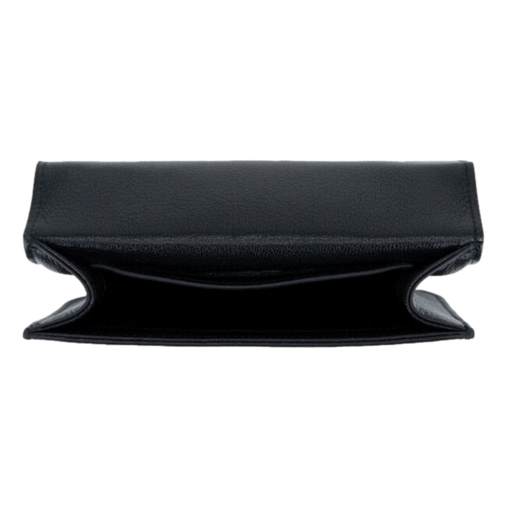 Miu Miu Madras Black Leather Crossbody Bag