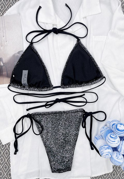 Brooke Glitter Triangle 2 Piece Bikini