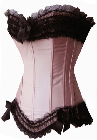 Sexy Burlesque Bridal Corset Bustier with Tulle Trims in Pink Red Purple Blue