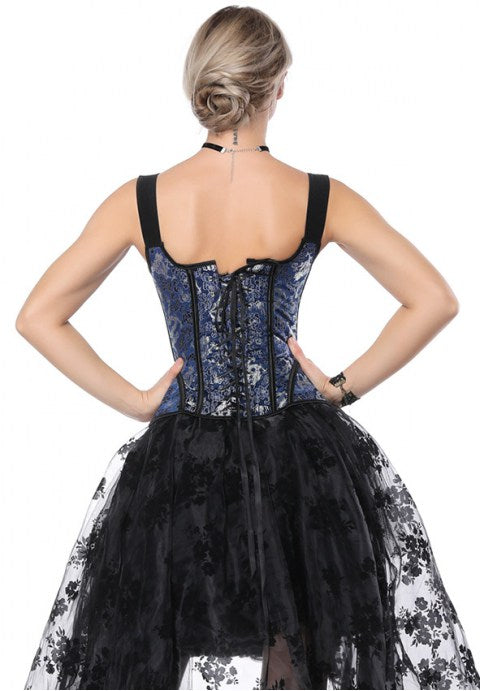 Overbust Vintage Corset With Shoulder Straps
