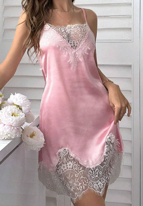 Soft Kisses Satin Babydoll