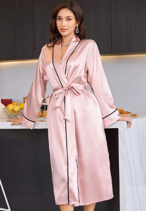 Alluring Pink Night Robe