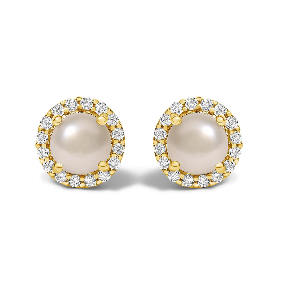 10K Gold Gemstone and 3/8 Cttw Diamond Halo Jewelry Set (Earrings, Pendant & Ring)