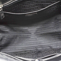 Prada Quilted Tessuto Nylon Chain Shoulder Tote Bag Black